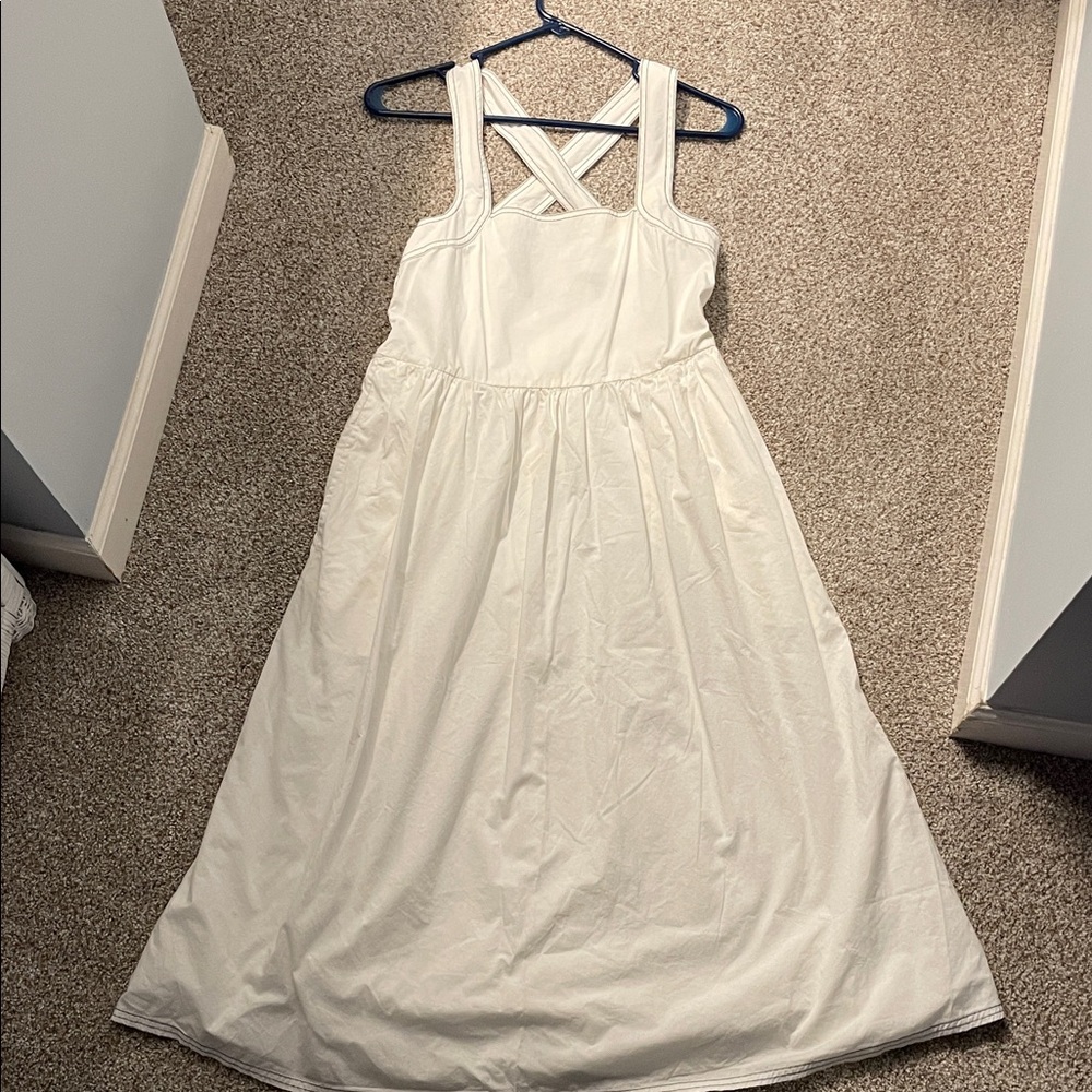 French Connection Cream Midi Dress